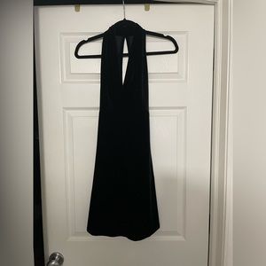 Vintage black velvet dress